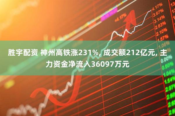 胜宇配资 神州高铁涨231%, 成交额212亿元, 主力资金净流入36097万元
